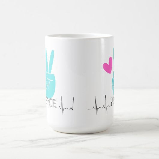 Vredesliefhebbers klassieke Mok (Center)