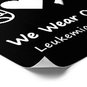 Vredesliefhebbers Leukemie Bewustheid Mannen Vrouw Poster (Hoek)