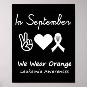 Vredesliefhebbers Leukemie Bewustheid Mannen Vrouw Poster