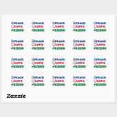 Vredesliefhebbers Ronde Sticker (Vel)