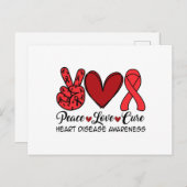Vredesliefhebbers van hart- en vaatziekten briefkaart (Voorkant / Achterkant)
