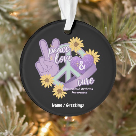 Vredesliefkozing Reumatoïde artritis Bewustheid Ornament (Boom)
