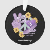 Vredesliefkozing Reumatoïde artritis Bewustheid Ornament (voorkant)