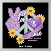 Vredesliefkozing Reumatoïde artritis Bewustheid Poster (Voorkant)