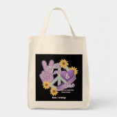 Vredesliefkozing Reumatoïde artritis Bewustheid Tote Bag (Voorkant)