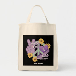 Vredesliefkozing Reumatoïde artritis Bewustheid Tote Bag