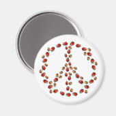 Vredesmagneet lieveheersbeestje magneet (Voorkant / Achterkant)