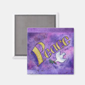 Vredesmagneet (Square) Magneet (Voorkant / Achterkant)