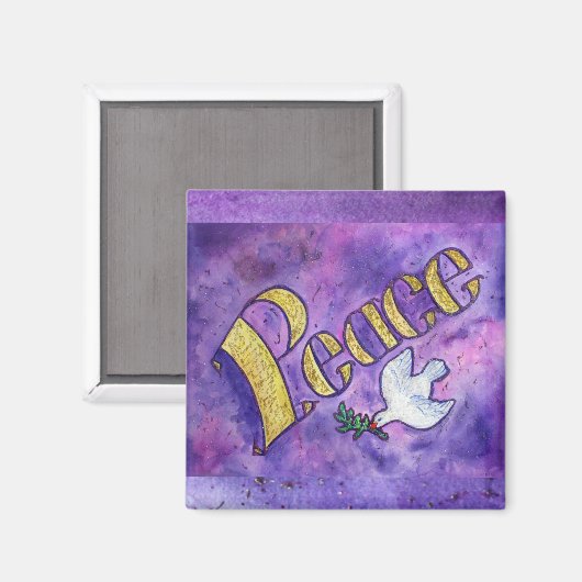 Vredesmagneet (Square) Magneet (Voorkant / Achterkant)