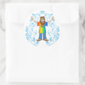 VredesMan Ronde Sticker (Tas)