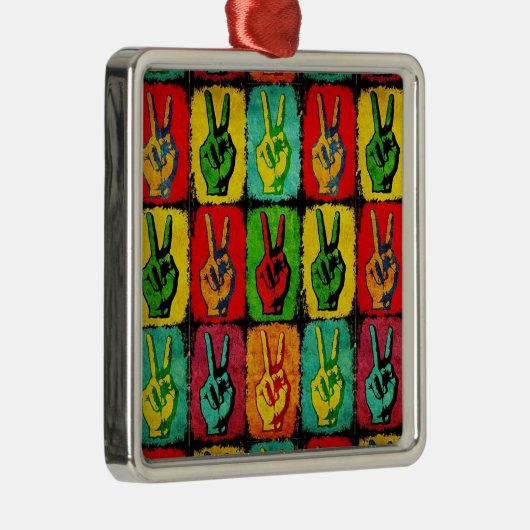 Vredesmetaalornament Metalen Ornament (Rechts)