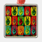 Vredesmetaalornament Metalen Ornament (Voorkant)