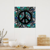 VREDESMODUS II + uw achtergrond Poster (Keuken)