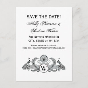  vredesmonogram aankondigingskaart