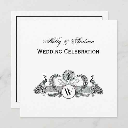 vredesmonogram kaart (Voorkant / Achterkant)