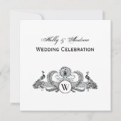 vredesmonogram kaart (Voorkant)