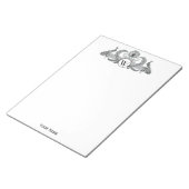  vredesmonogram notitieblok (Schuin)