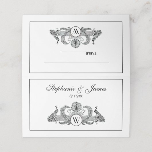 vredesmonogram Shp Plaatskaartje (Buitenkant ongevouwen)