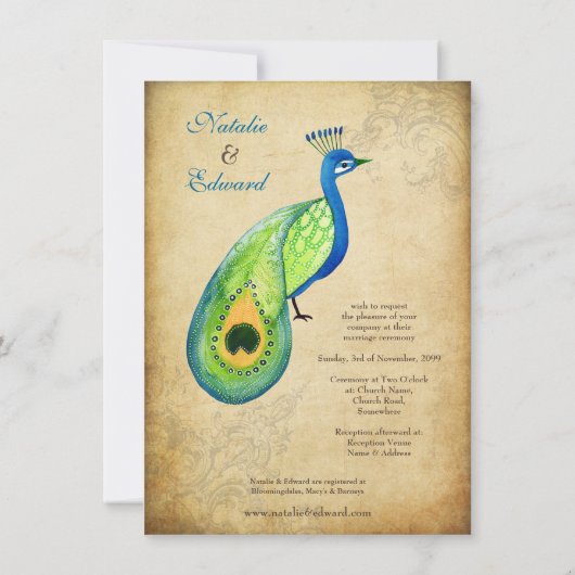  vredesmonogram uitnodiging voor het Vlaamse huwel (Achterkant)