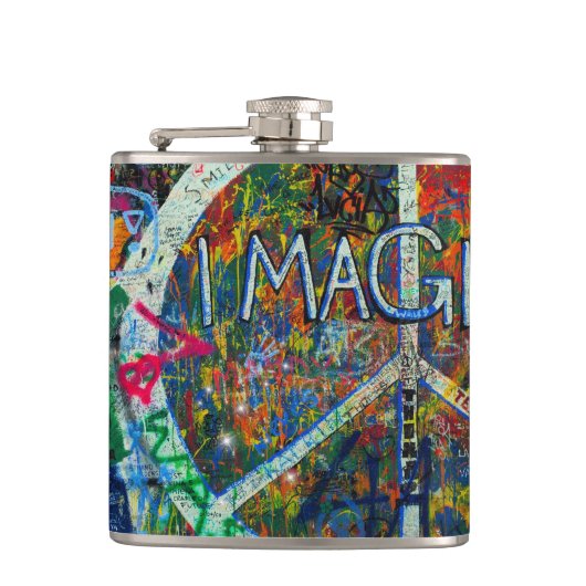 Vredesmuur Heupfles (Voorkant)