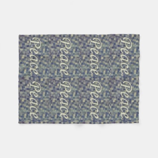 Vredesnalaten Fleece Deken (Voorkant (Horizontaal))