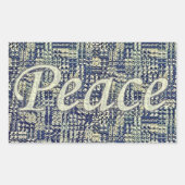 Vredesnalaten Rechthoekige Sticker (Voorkant)