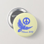 vredesObama 2012 Ronde Button 5,7 Cm (Voorkant /achterkant)