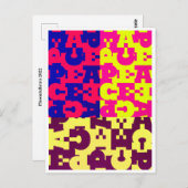 Vredesontwerp Briefkaart (Voorkant / Achterkant)