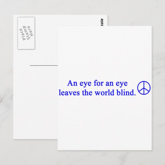 vredesontwerp van gail briefkaart (Voorkant / Achterkant)