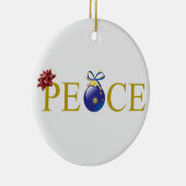 Vredesornament Kerstmis Keramisch Ornament (Rechts)