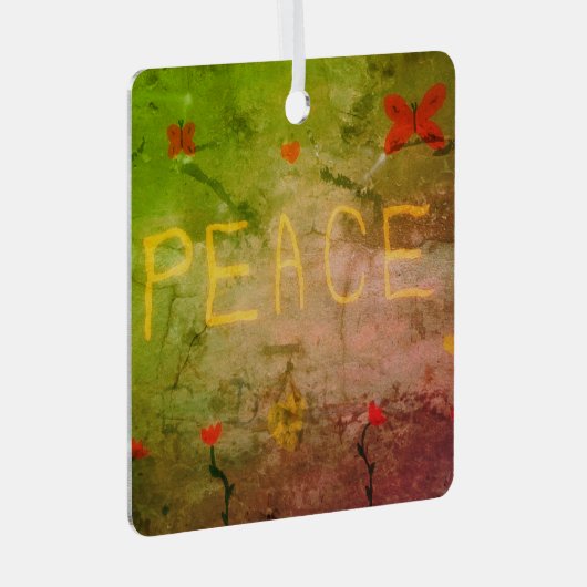 VredesOrnament Metalen Ornament (Voorkant Rechts)