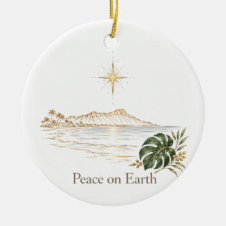Vredesornament voor de Aarde Keramisch Ornament