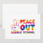 Vredesout Middelbare School Tie Dye Laatste Dag Va Kaart (Voorkant / Achterkant)