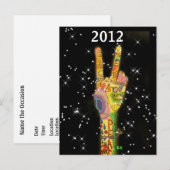 Vredespartij Nieuwjaar 2012 Uitnodiging Briefkaart (Voorkant / Achterkant)