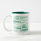 Vredespatroon Tweekleurige Koffiemok (Links)