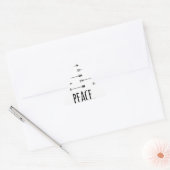 Vredespijl print patroon pijlen hipster quote sticker (Envelop)