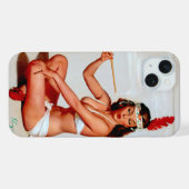 Vredespijp Pin-up iPhone Hoesje (Achterkant horizontaal)