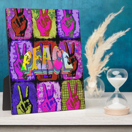 Vredesplaquette Fotoplaat (Zijkant)