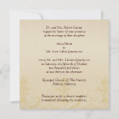 vredesplein voor huwelijksuitnodiging Linen #5 Kaart (Achterkant)