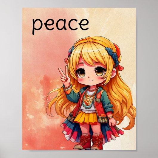 Vredesposter Poster (Voorkant)