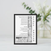 VREDESPRAYER VAN ST. FRANCIS BLACK EN WHITE BRIEFKAART (Staand voorkant)