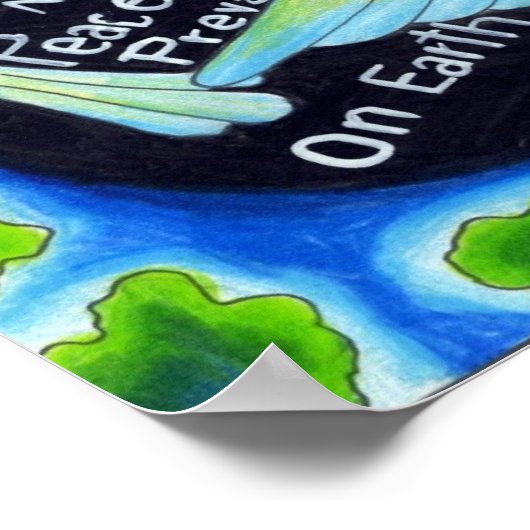 Vredesprogramma's ~ Moge vrede op aarde zegevieren Poster (Hoek)