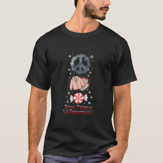 Vredespyjama Pepermunt Vakantie Kunst T-shirt