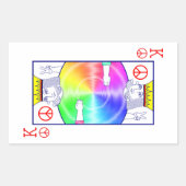 Vredesregels - rechthoekige sticker (Voorkant)