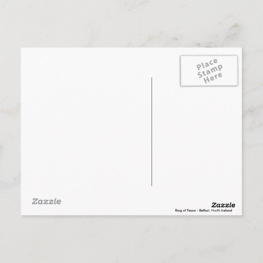 Vredesring Briefkaart (Achterkant)