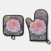 Vredesroos Ovenwant & Pannenlap Set (Voorkant)