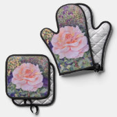 Vredesroos Ovenwant & Pannenlap Set (Voorkant / Achterkant)
