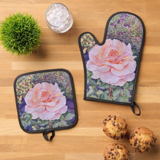 Vredesroos Ovenwant & Pannenlap Set (Top down)