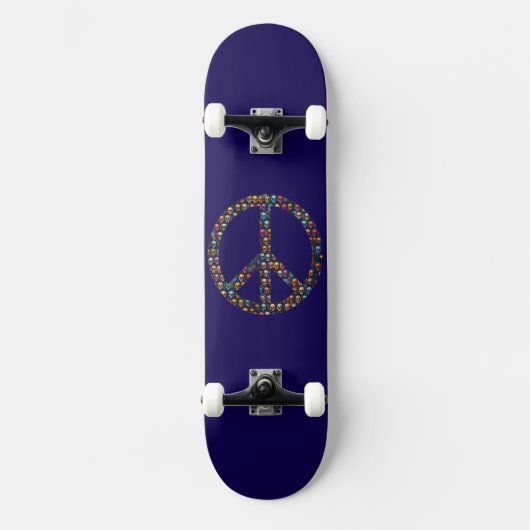 Vredesschedels Skateboardontwerp Persoonlijk Skateboard (Voorkant)