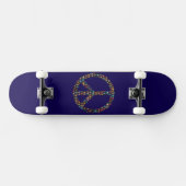 Vredesschedels Skateboardontwerp Persoonlijk Skateboard (Horizontaal)